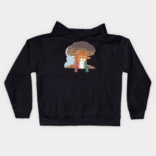 Tater Tot Cat  keep going out of spite Boom Boom Kids Hoodie